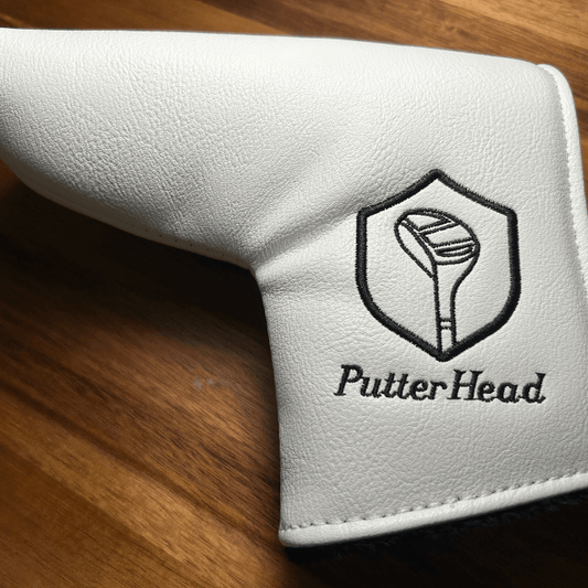 White Leather Blade Putter Cover 