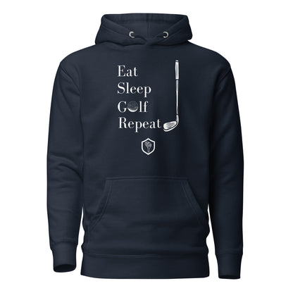 Eat, Sleep, Golf, Repeat Unisex Hoodie - PutterHead