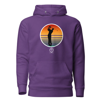 Sunset Golfer Unisex Hoodie - PutterHead